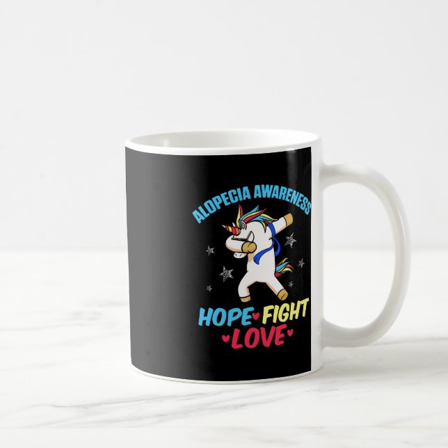 Alopecia Awareness Hair Loss Loss Warrior Strength Kaffemugg (Höger)