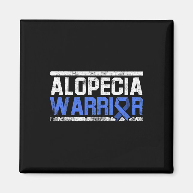 Alopecia Awareness Hair Loss Loss Warrior Verktyg  Magnet (Framsidan)