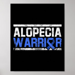 Alopecia Awareness Hair Loss Loss Warrior Verktyg  Poster