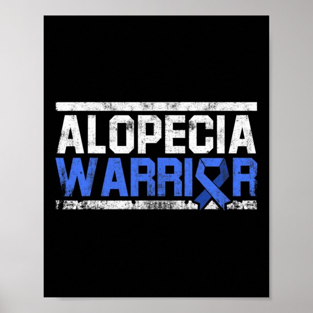 Alopecia Awareness Hair Loss Loss Warrior Verktyg  Poster (Framsidan)