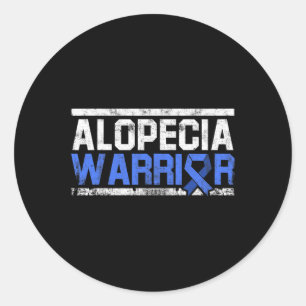 Alopecia Awareness Hair Loss Loss Warrior Verktyg Runt Klistermärke