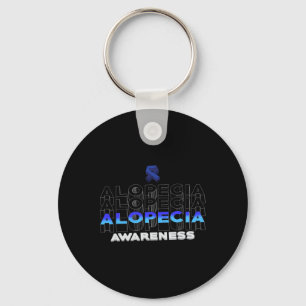 Alopecia Awareness Hair Loss Loss Warrior Winning Nyckelring