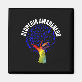 Alopecia Awareness Hair Loss Warrior Fighting Surv Magnet