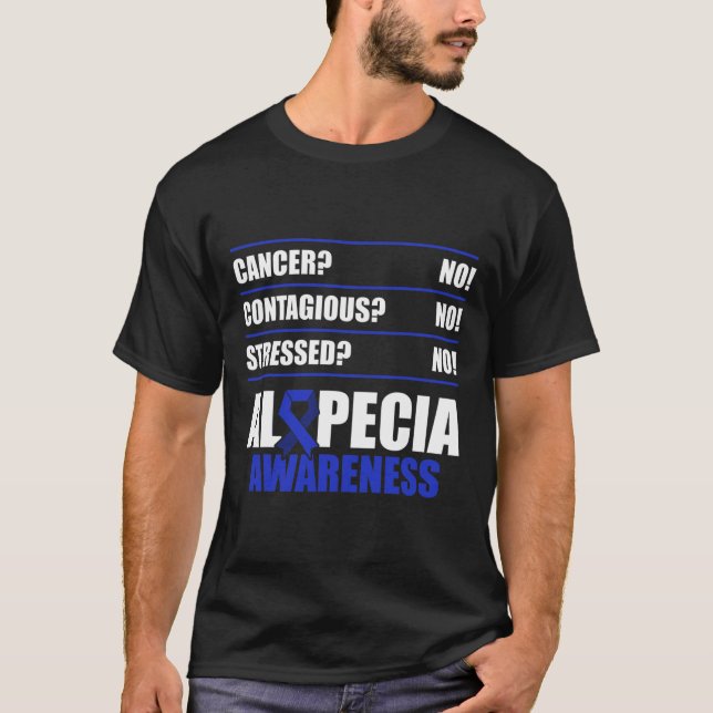 Alopecia Awareness Hair Loss Warrior Fighting Surv T Shirt (Framsida)