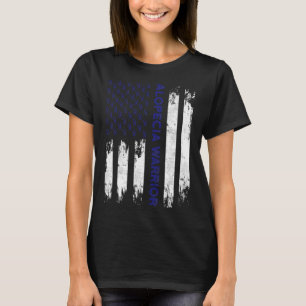 Alopecia Awareness Hair Loss Warrior Flagga Verkty T Shirt
