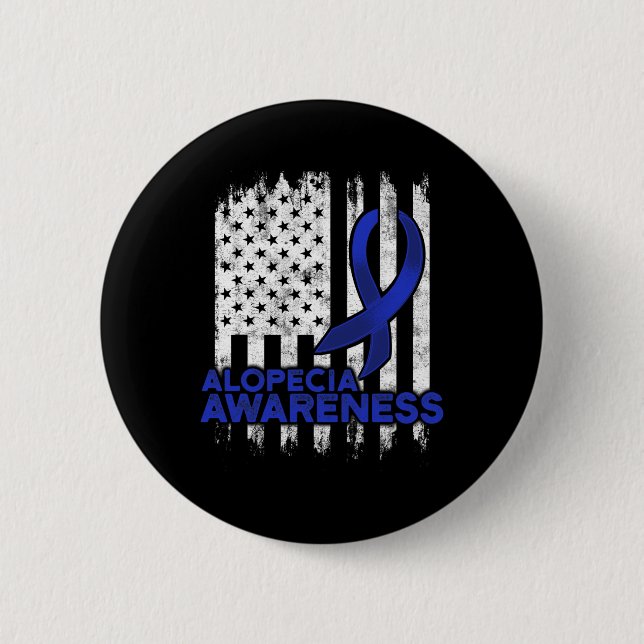 Alopecia Awareness Hair Loss Warrior Overcome Surv Knapp (Framsida)
