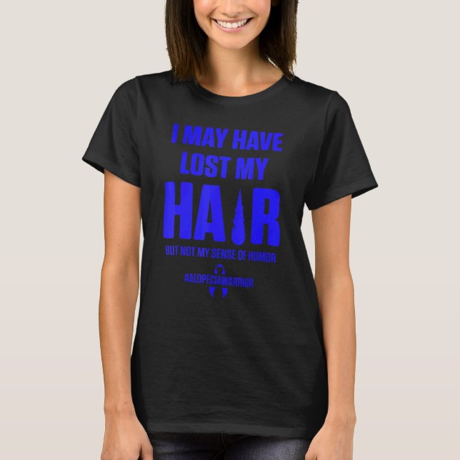 Alopecia Awareness Hair Loss Warrior Survivor 2 T Shirt (Framsida)