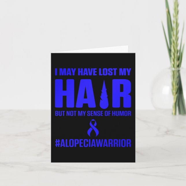 Alopecia Awareness Hair Loss Warrior Survivor Kort (Framsida)