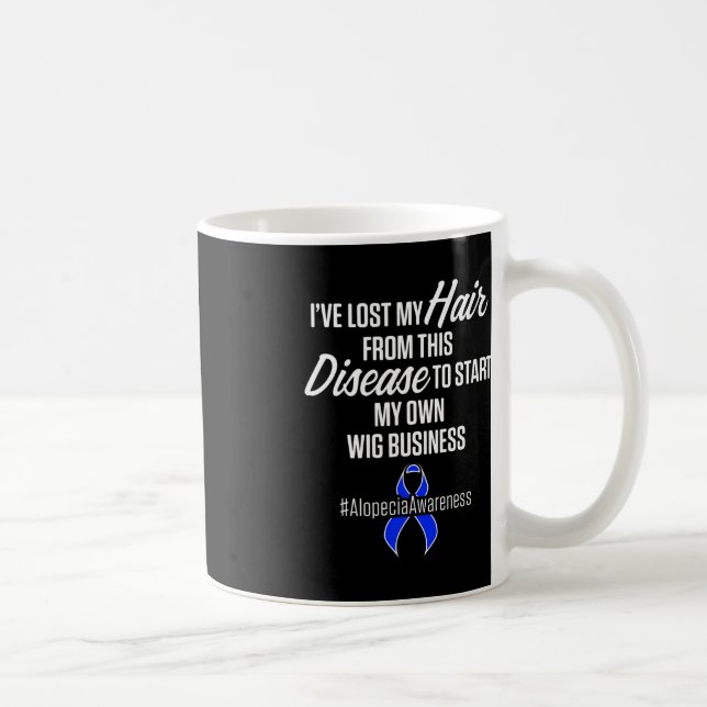 Alopecia Awareness Hair Loss Warrior Wig Survivor Kaffemugg (Höger)