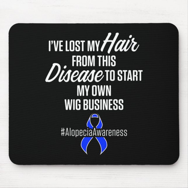 Alopecia Awareness Hair Loss Warrior Wig Survivor Musmatta (Framsidan)
