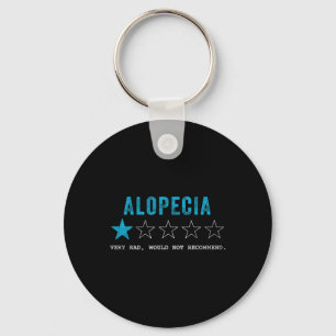 Alopecia Awareness Month Costume Ribbon Gift Famil Nyckelring
