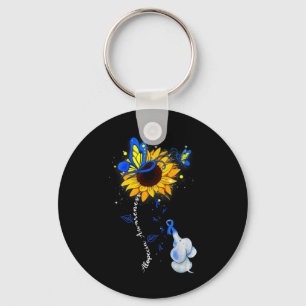 Alopecia Awareness Solros Elephant Manar Nyckelring