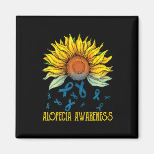 Alopecia Awareness Solros Magnet