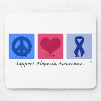 Alopecia för fredkärlekbot musmatta