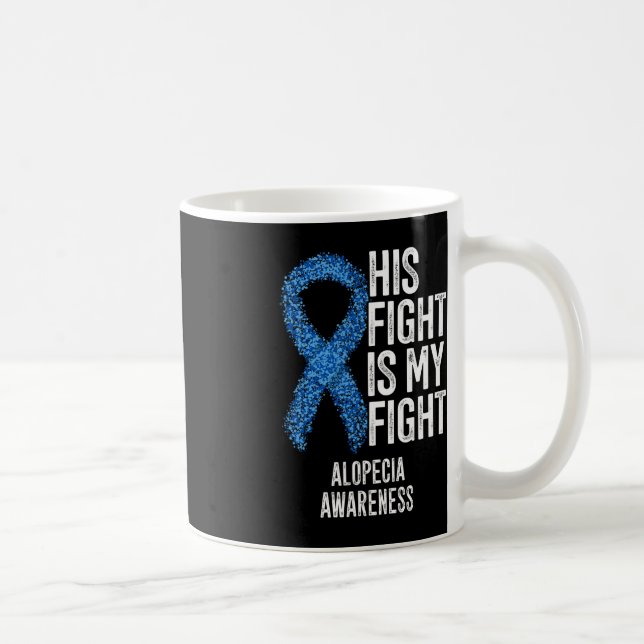 Alopecia, hans kamp är min kamp Alopecia Awa Kaffemugg (Höger)