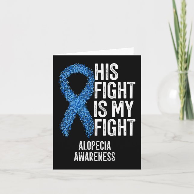 Alopecia, hans kamp är min kamp Alopecia Awa Kort (Framsida)