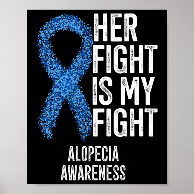 Alopecia, hennes kamp är min kamp Alopecia Awa Poster (Framsidan)