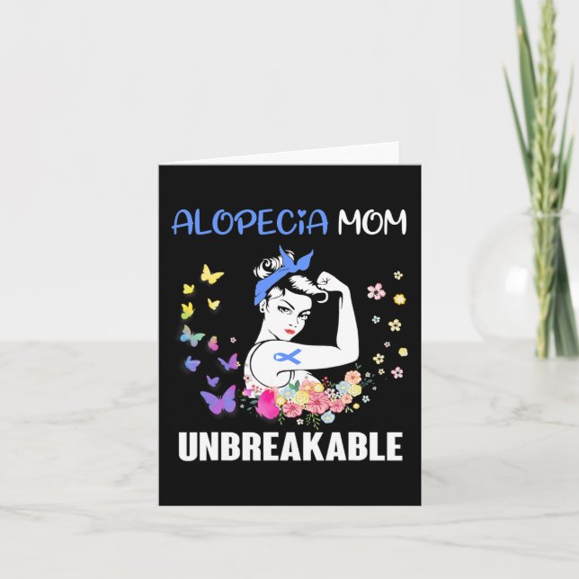 Alopecia Mamma UNBREAKABLE Support Alopecia Awaren Kort (Framsida)