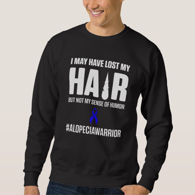 Alopecia Medvetenhet Håravfall Krigare Överlevare  Lång Ärmad Tröja (Framsida)