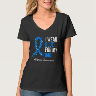 Alopecia medvetenhet Jag bär blått för min pappa B T Shirt