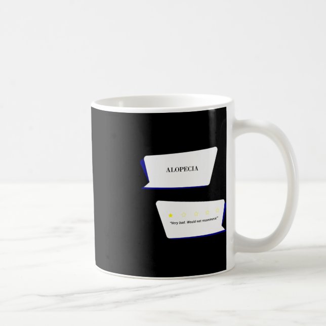 Alopecia Review. Rekommenderar inte. Kaffemugg (Höger)