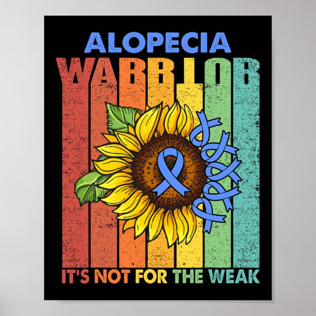 Alopecia Warrior Det är inte för det svaga Poster (Framsidan)