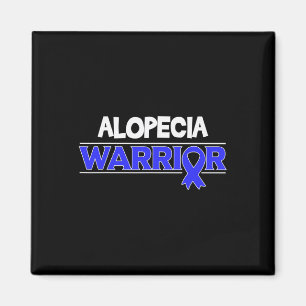 Alopecia Warrior Hair loss Awareness Ribbon Magnet