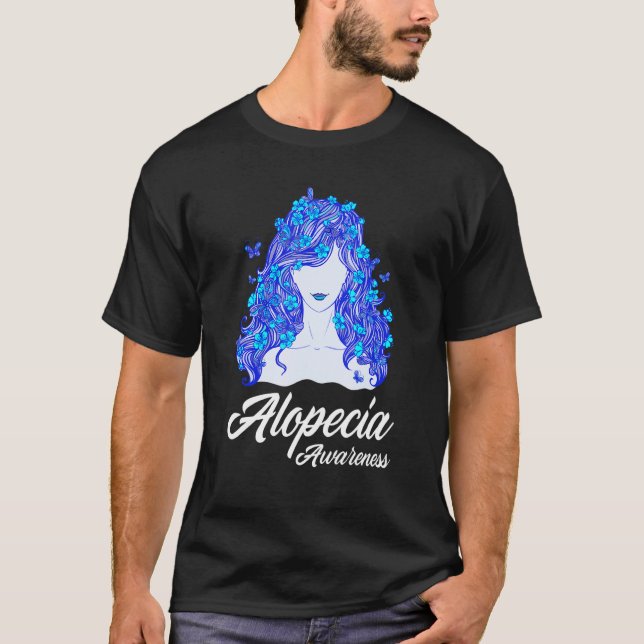 Alopecia Warrior Hair Loss Loss Warrior Alopecia A T Shirt (Framsida)