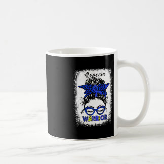 Alopecia Warrior Messy Bun Blue Ribbon Alopecia Aw Kaffemugg
