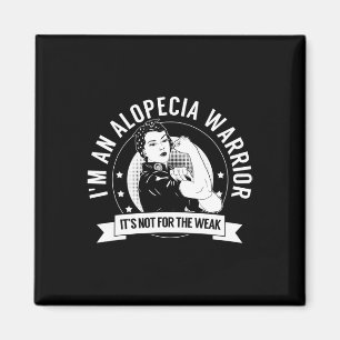Alopecia Warrior NFTW - Alopecia Awareness Magnet