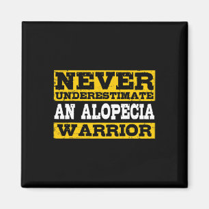 Alopecia Warrior Support Hair Loss Loss Awareness Magnet