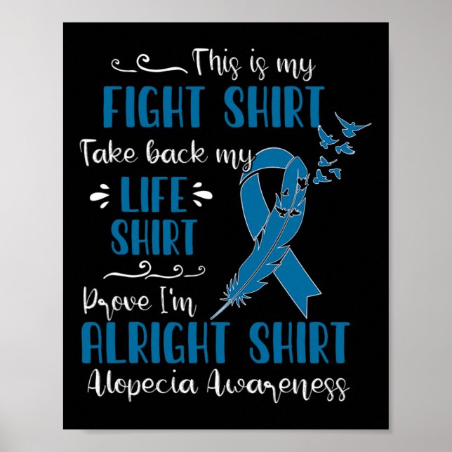 Alopecias medvetenhet min kamp poster (Framsidan)