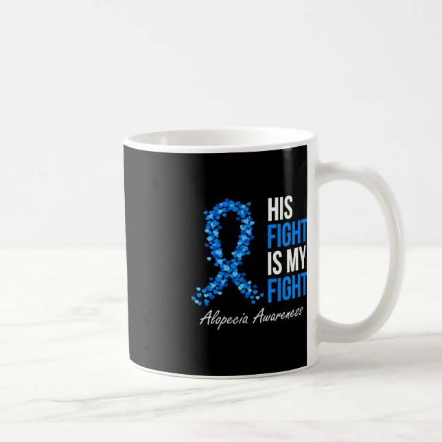 Alopecias medvetenhet om hans kamp är min kamp i B Kaffemugg (Höger)