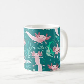 Alotta Rosa Axolotls på Teal Mugg