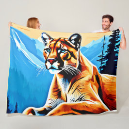 Alp-kuggvydesign Fleecefilt