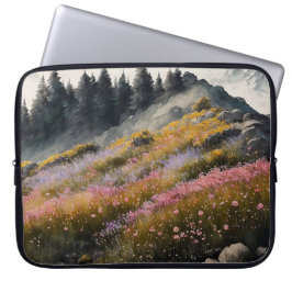 Alp Meadow Art Work Laptop Fodral