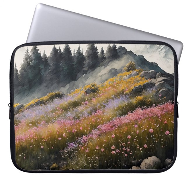 Alp Meadow Art Work Laptop Fodral (Framsidan)
