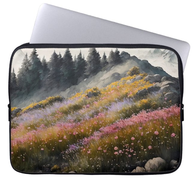 Alp Meadow Art Work Laptop Fodral (Framsidan)