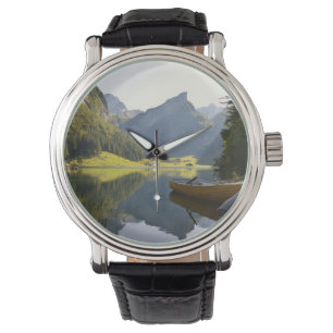 Alp sjö i Schweiz Armbandsur