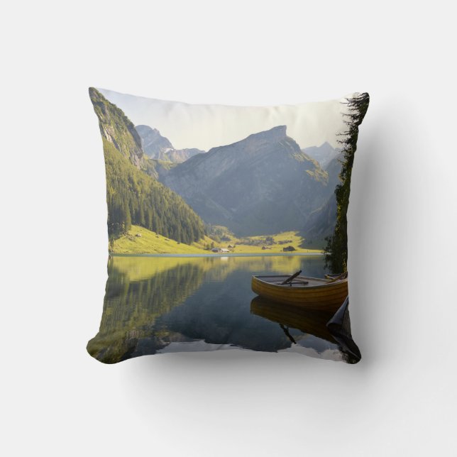 Alp sjö i Schweiz Kudde (Framsida)