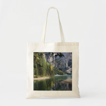 Alp sjö och reflektioner - fotografisk shopper väs