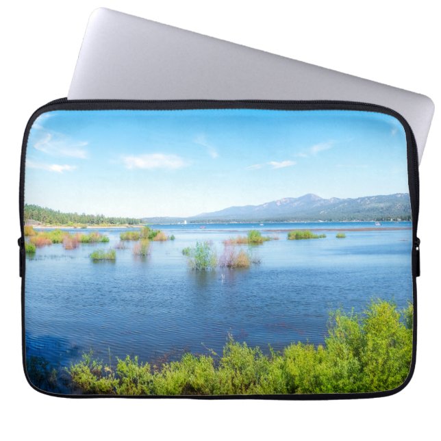 Alp Sjö Serenitet Panorama Laptop Fodral (Framsidan)
