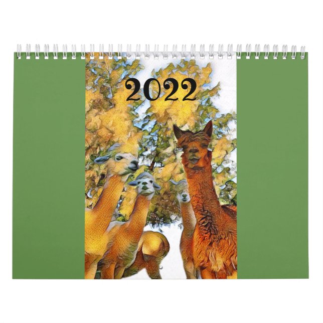 Alpaca 2022-kalender kalender (Omslag)