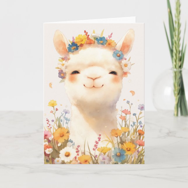 Alpaca A Meadow of Joy Kort (Framsida)