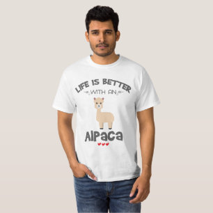 Alpaca Älskare ger ett bättre liv med ett GI-Alpac T Shirt