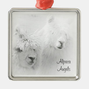 Alpaca Änglar Vita Alpackor Ornament