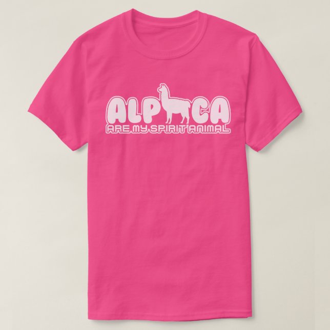 Alpaca är mitt andningsdjur t shirt (Design framsida)