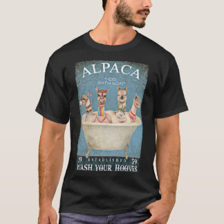Alpaca-badtvål tvättar dina hovar Classic T-Shirt