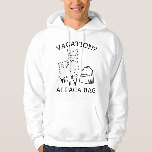 Alpaca Bag Hoodie (Framsida)