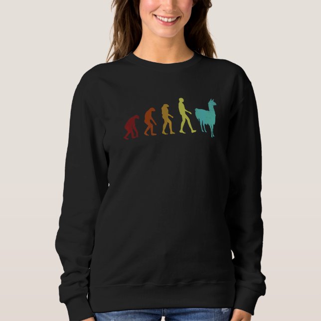Alpaca Evolution Guanaco Llama Vicuna Breeder Alpa T Shirt (Framsida)